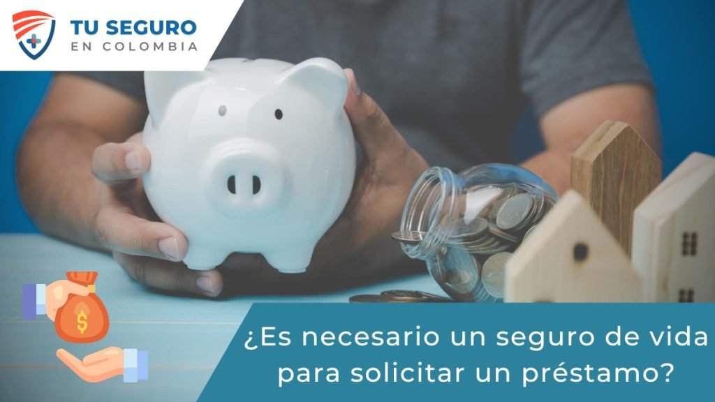 Imagen de un contrato de préstamo junto a una póliza de seguro de vida, ilustrando la relación entre la solicitud de préstamo y la posibilidad de requerir un seguro de vida.