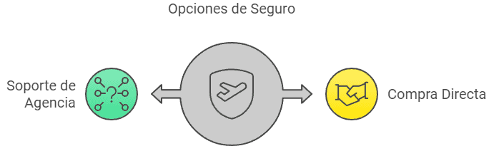 Opciones entre agencia y compra directa