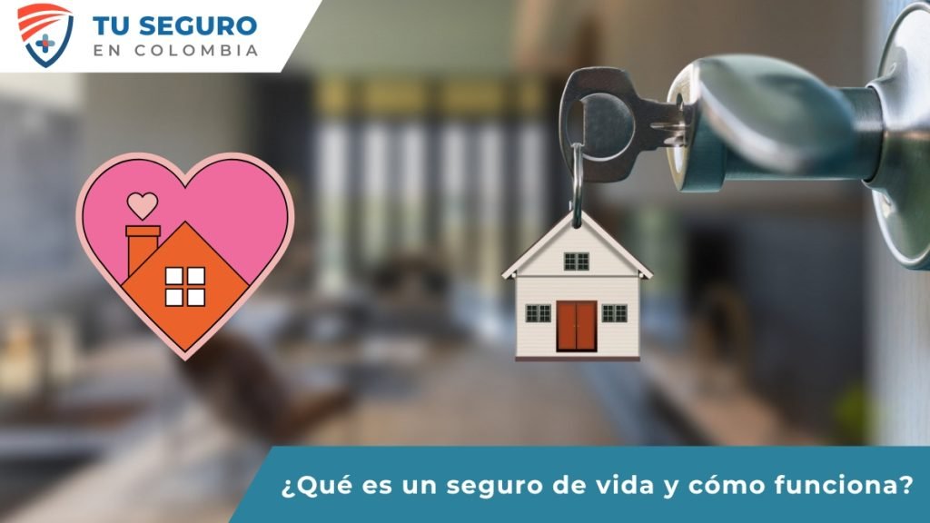 Seguro de hogar en Colombia: llave con una casa como llavero