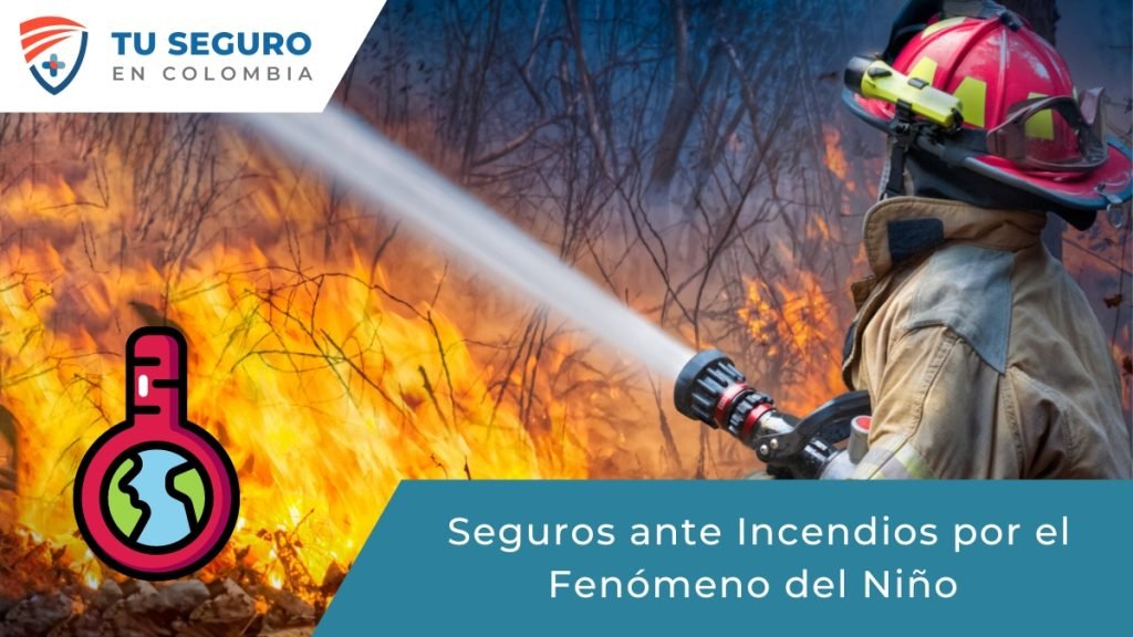 Imagen de un sector en llamas , representando la protección ante el fenómeno del niño.